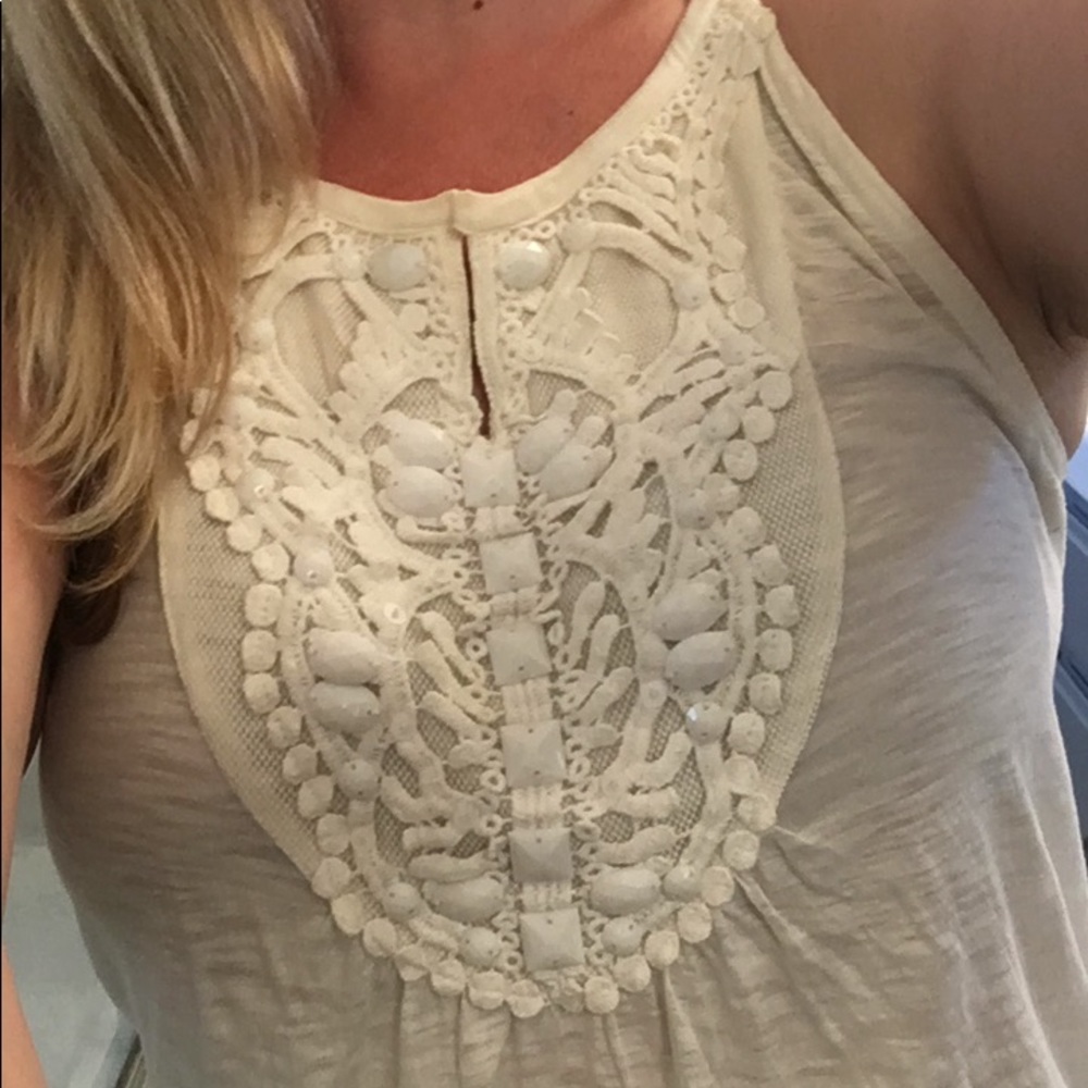 LOFT Beaded Tank